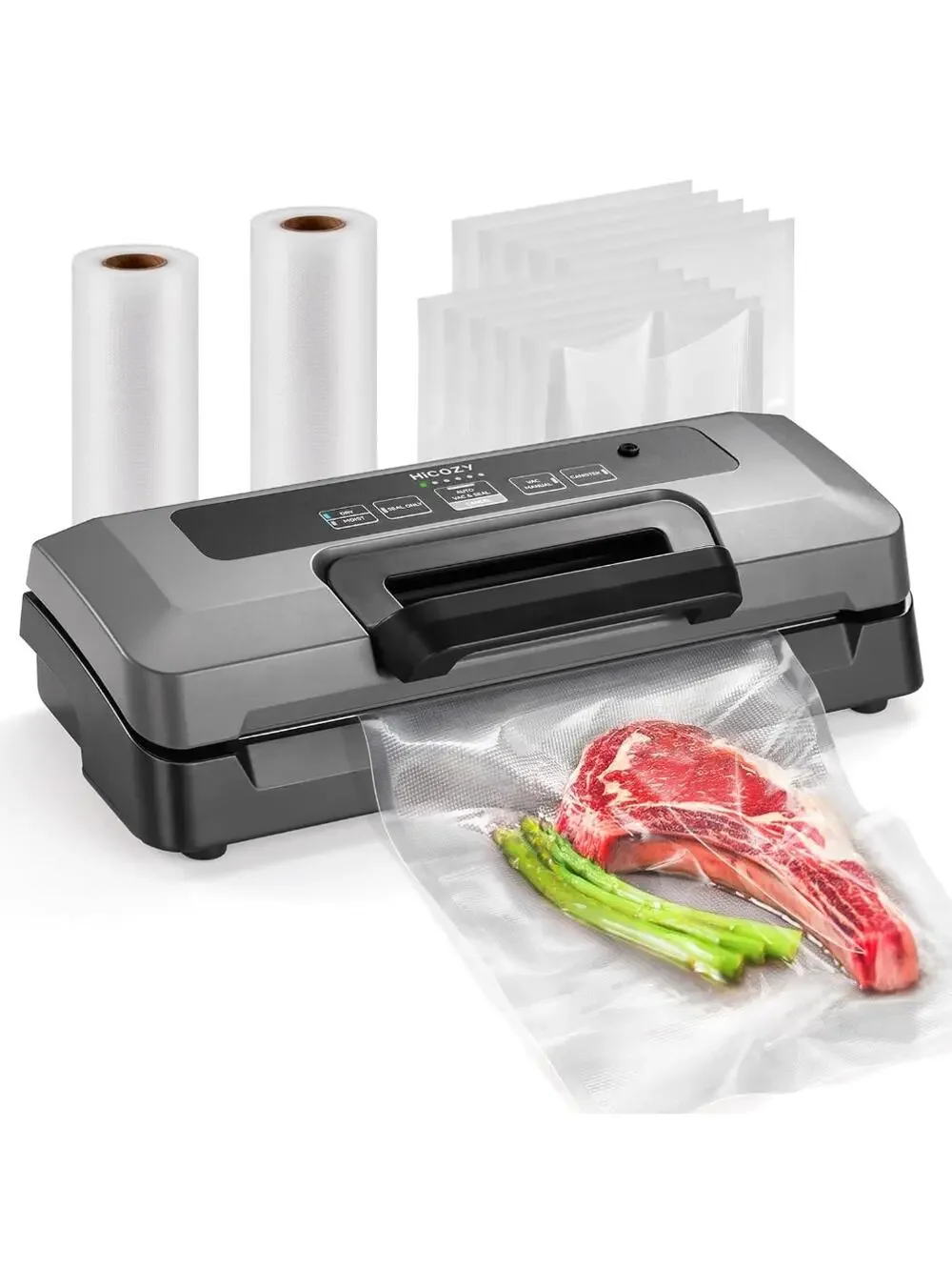 Vacuum Sealer, Auto Handle Locked Design, Build-in Cutter, Compact Starter Kit